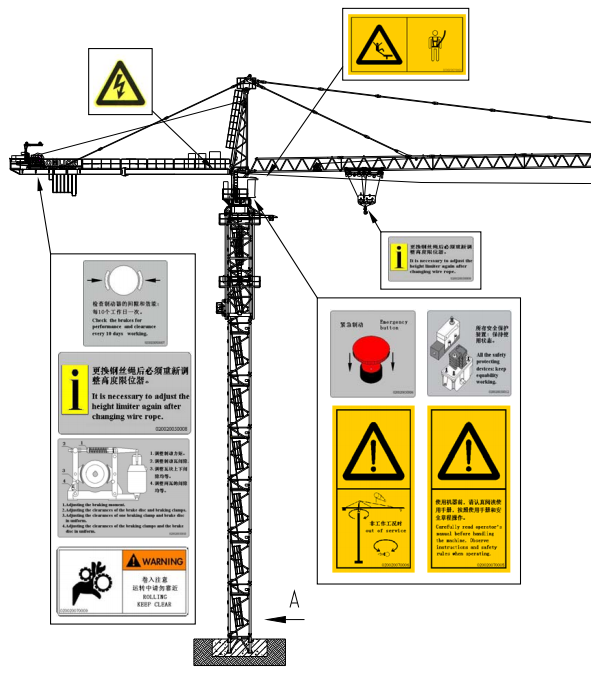 Hammerhead Tower Crane TC8039-25 For sale - Photo8