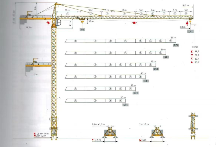 Used Potain Tower Crane MC200A - Photo8