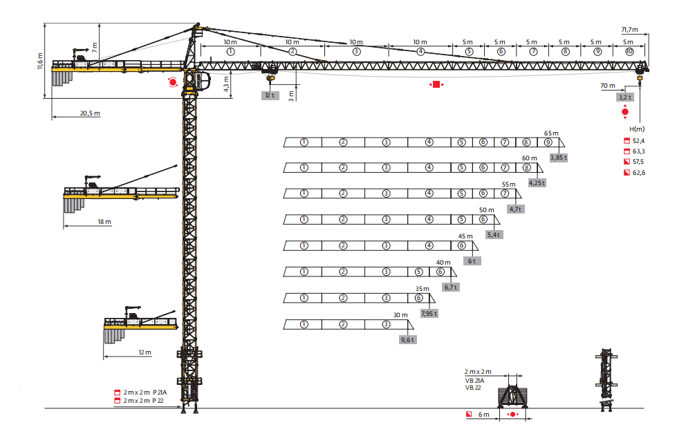 Potain Tower Crane MC320A K12 - Photo15