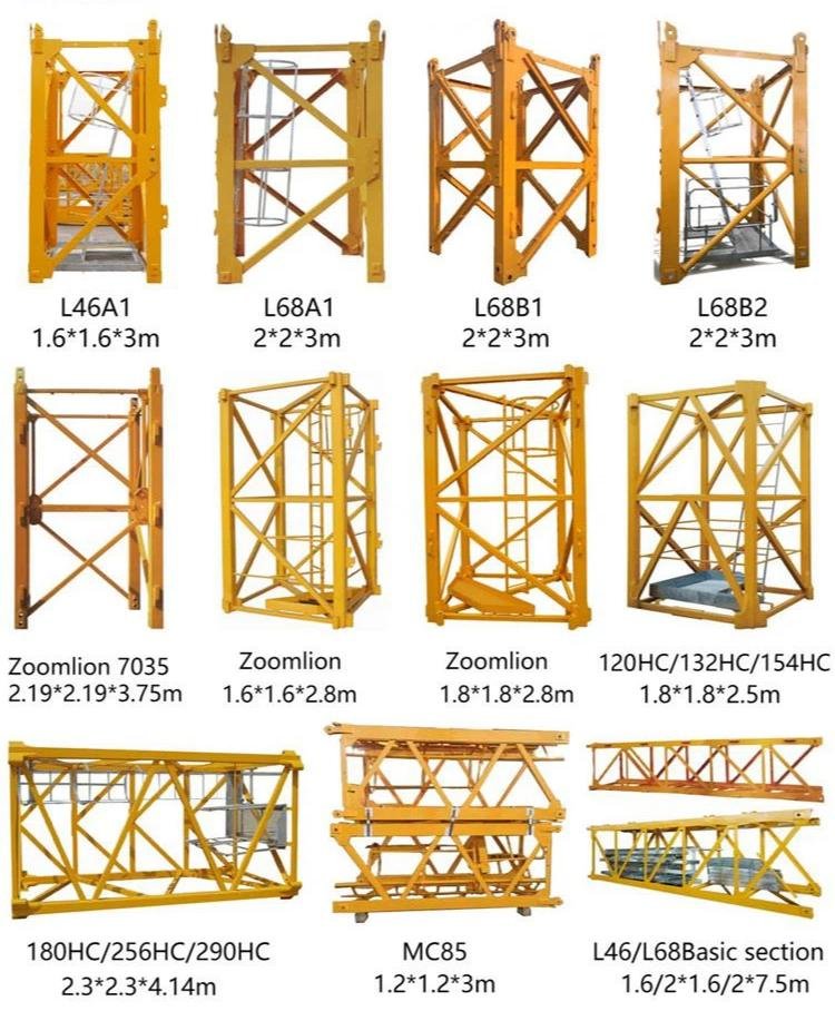 Zoomlion Tower Crane Inclined Climbing Ladder Mast Section - Photo6